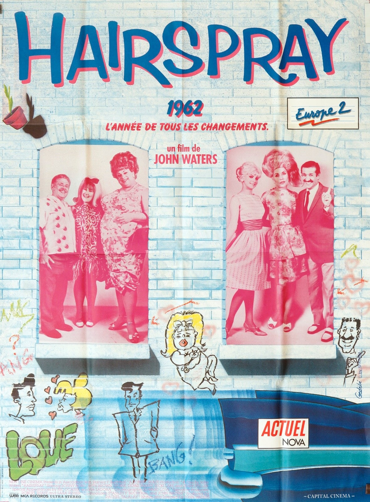 HAIRSPAY John Waters Ricki Lake Chiras ORIGINAL MOVIE POSTER 120x160