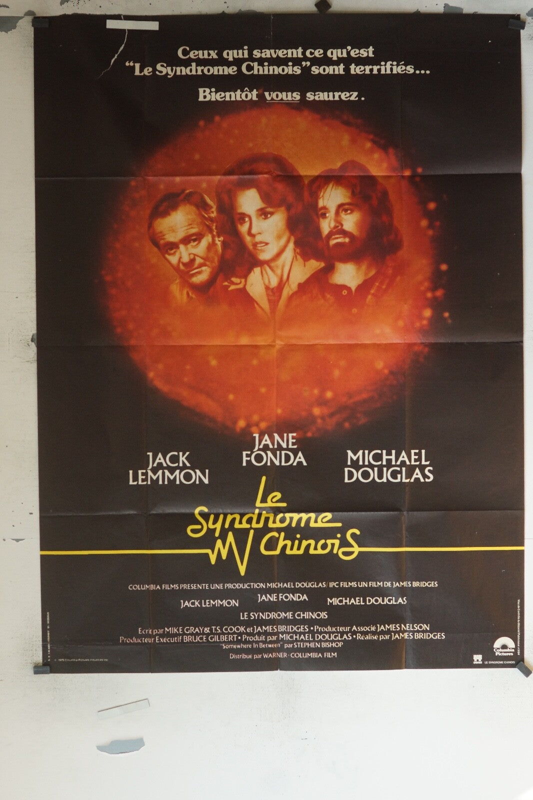 LE SYNDROME CHINOIS MOVIE POSTER ORIGINAL 120x160 JACK LEMMON