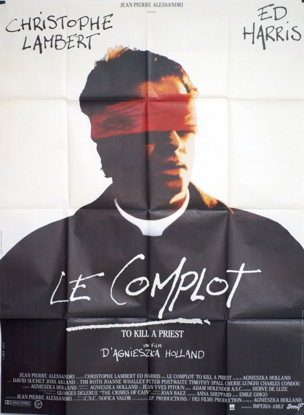 LE COMPLOT MOVIE POSTER ORIGINAL 120x160 CHRISTOPHE LAMBERT