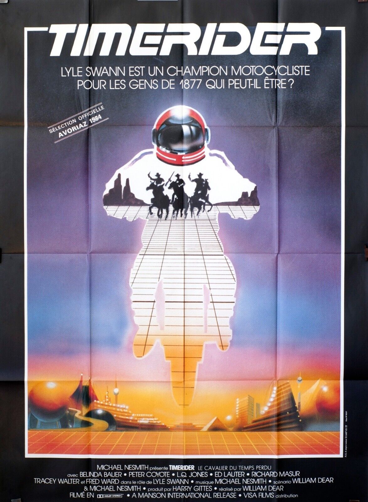 TIMERIDER MOVIE POSTER ORIGINAL 120x160 BELINDA BAUER