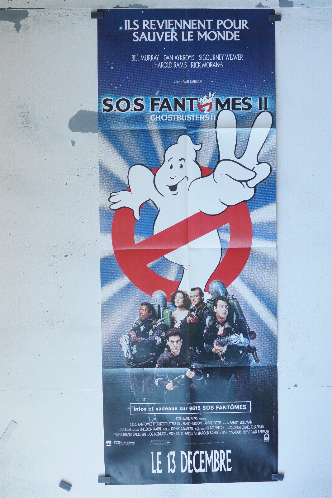 SOS FANTOME MOVIE POSTER ORIGINAL 60x160 BILL MURRAY