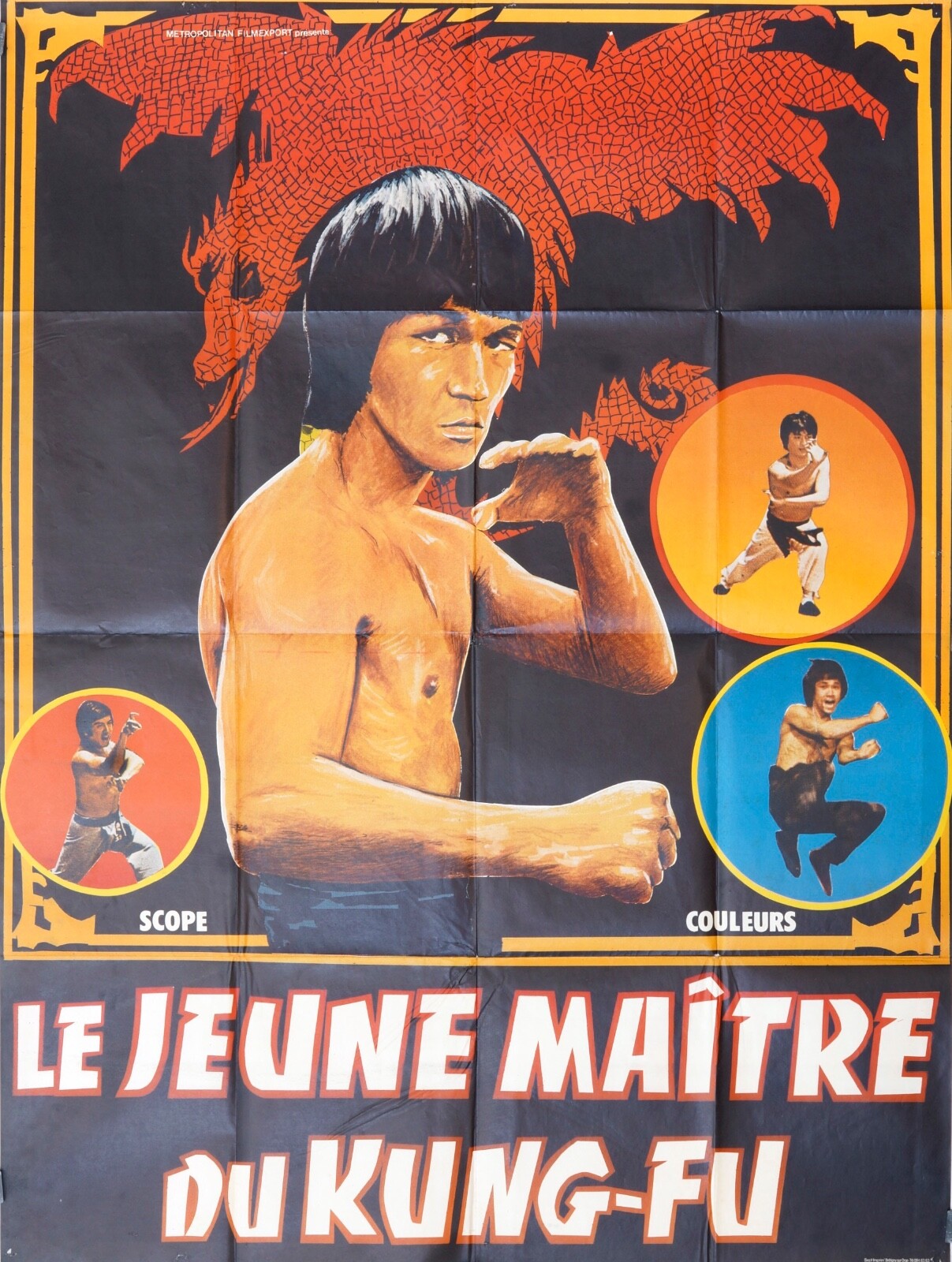 LE JEUNE MAÎTRE DU KUNG-FU MOVIE POSTER ORIGINAL (120X160)