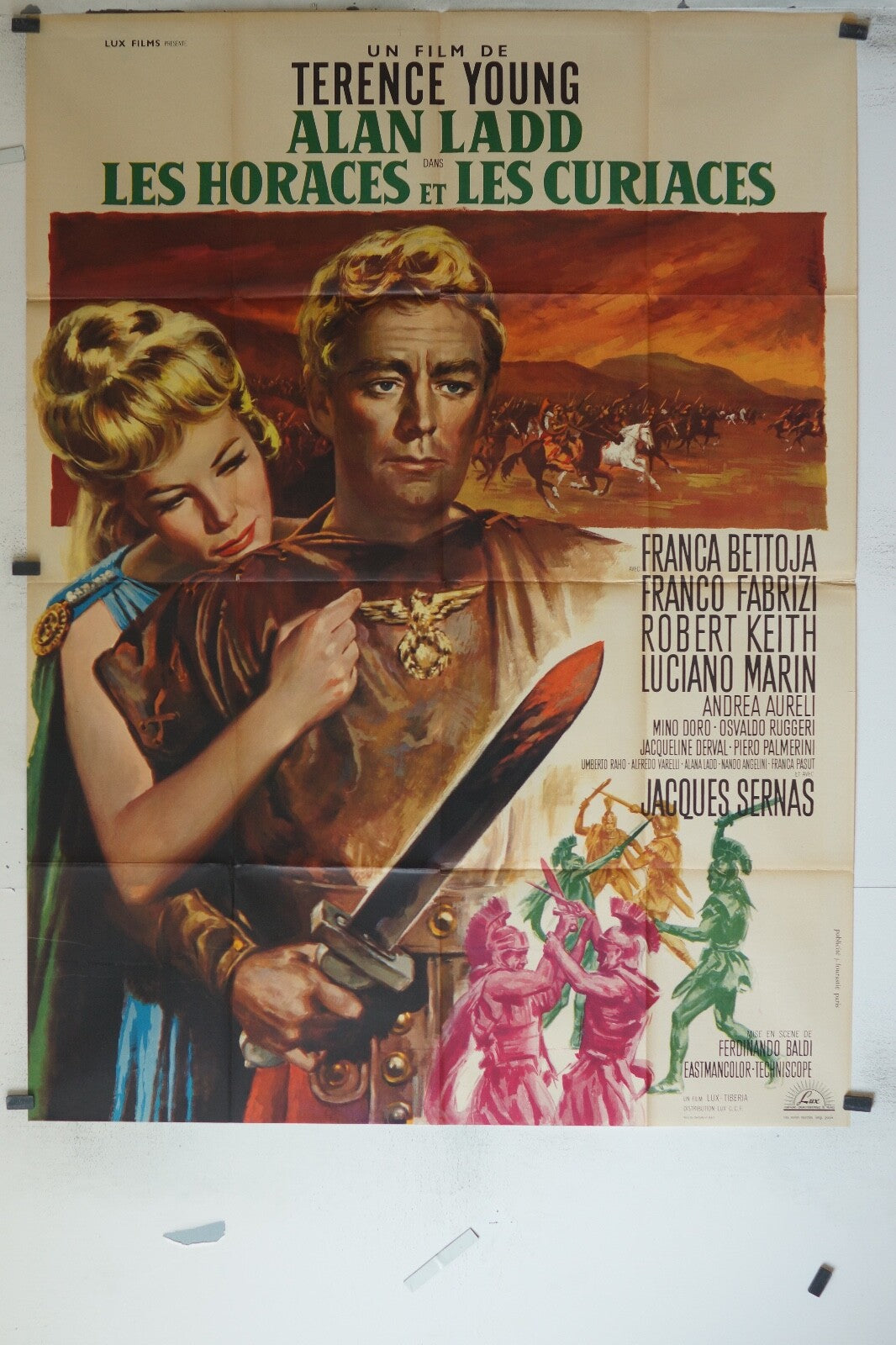 HORACES ET LES CURIACES (LES) MOVIE POSTER ORIGINAL 120x160 Terence Young 