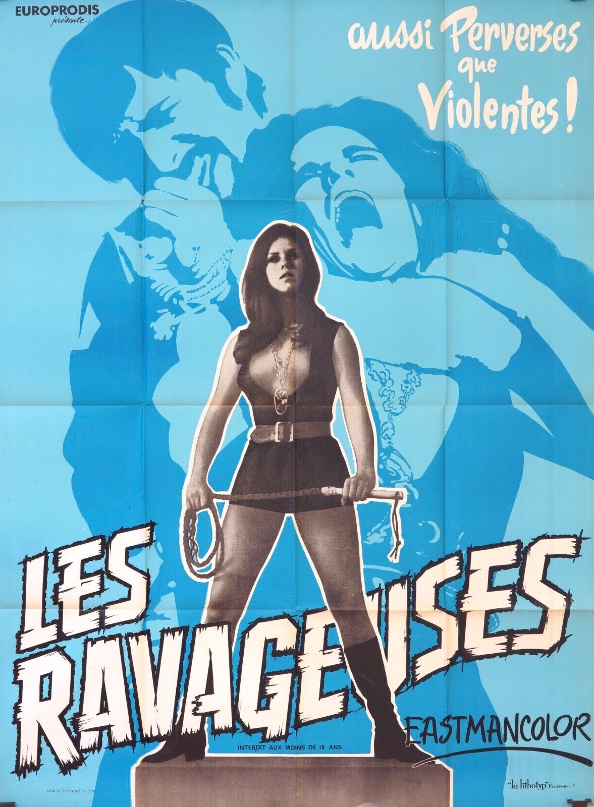 LES RAVAGEUSES, 1968 MOVIE POSTER ORIGINAL 120x160