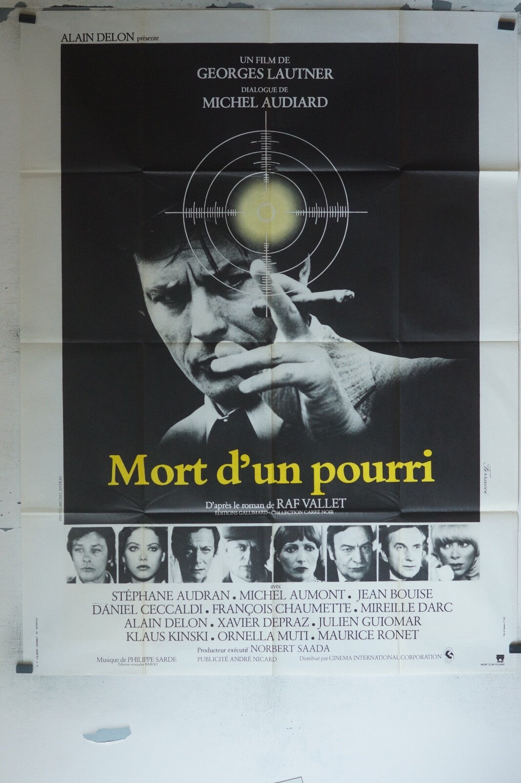 MORT D’UN POURRI POSTER ORIGINAL 120x160 GEROGES LAUTNER