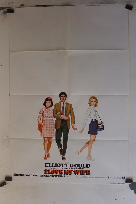 I LOVE MY WIFE MOVIE POSTER ORIGINAL (69x103), Mel stuart, Elliott Gould