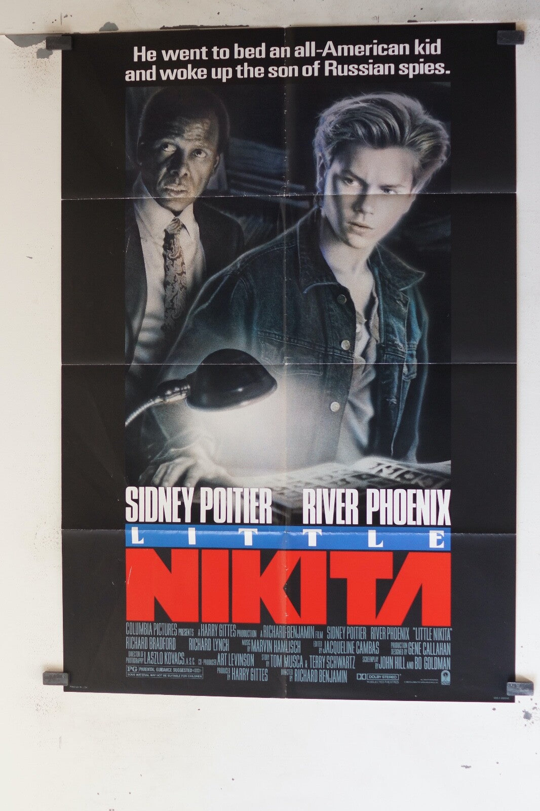 LITTLE NIKITA (70X100) ORIGINAL MOVIE POSTER SIDNEY POITIER – RIVER PHOENIX