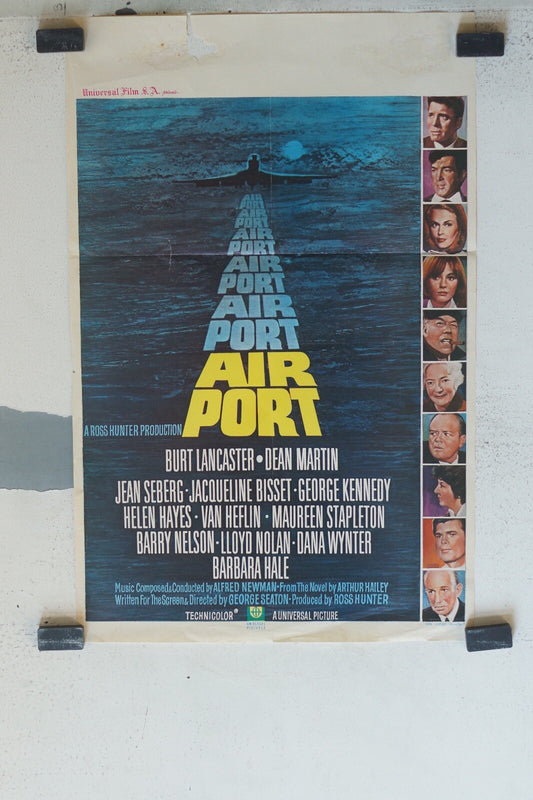 AIR PORT ORIGINAL MOVIE POSTER 36x55 Burt Lancaster , Dean Martin 