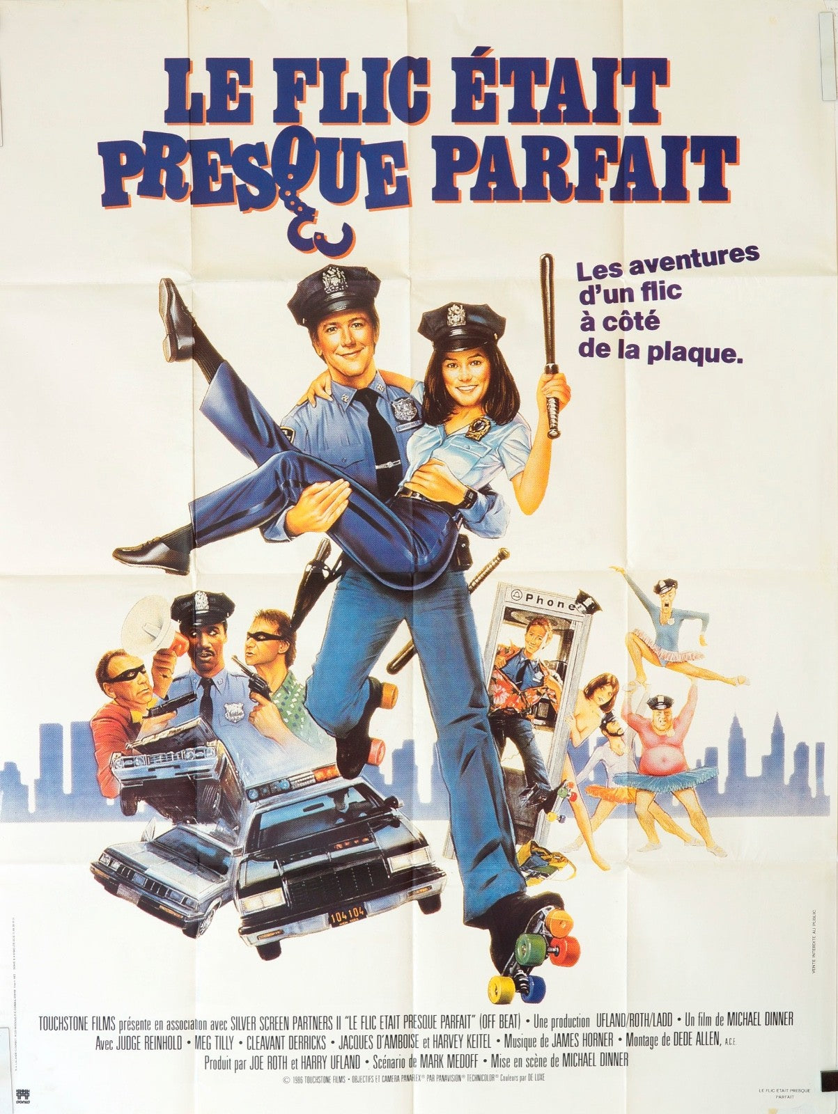 LE FLIC ÉTAIT PRESQUE PARFAIT SILVER SCREEN MOVIE POSTER ORIGINAL 120x160