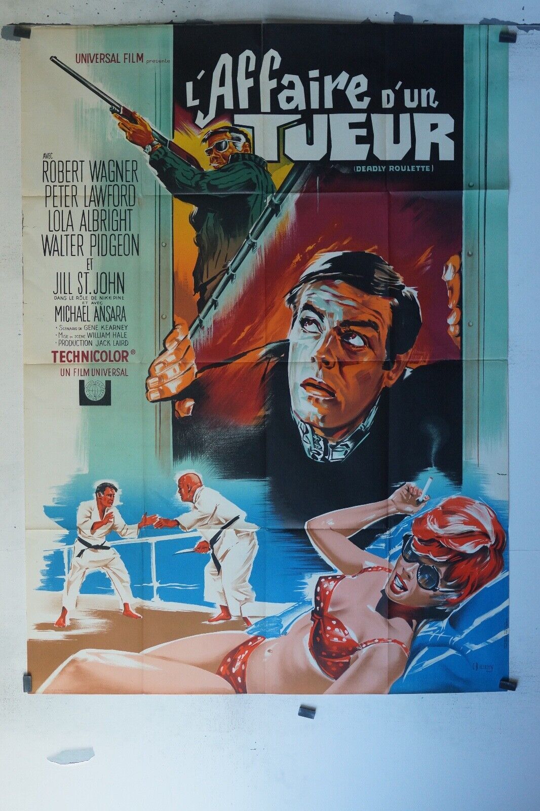 L’AFFAIRE D’UN TUEUR MOVIE POSTER ORIGINAL 120x160 NINO MANFREDI