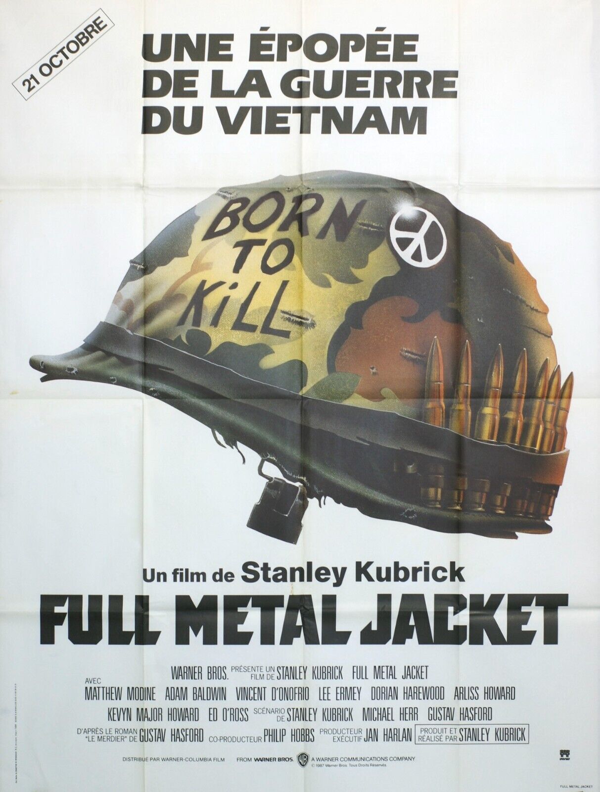FULL METAL JACKET MOVIE POSTER ORIGINAL 120x160 STANLEY KUBRICK