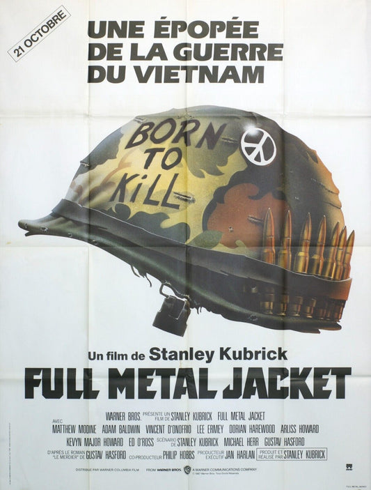 FULL METAL JACKET MOVIE POSTER ORIGINAL 120x160 STANLEY KUBRICK