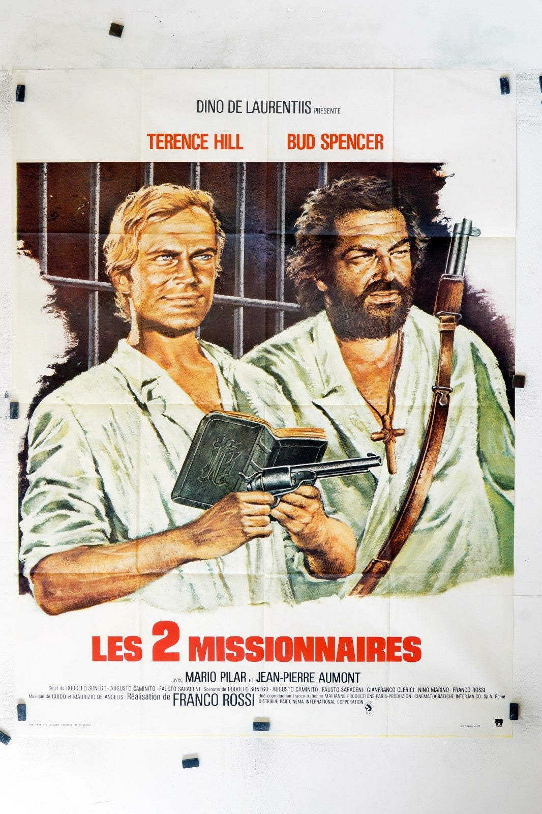 LES 2 MISSIONNAIRES TERENCE HILL MOVIE POSTER ORIGINAL (120X160)