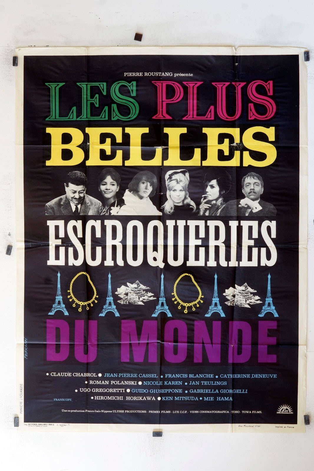 LES PLUS BELLES ESCROQUERIES DU MONDE MOVIE POSTER ORIGINAL, 120X160