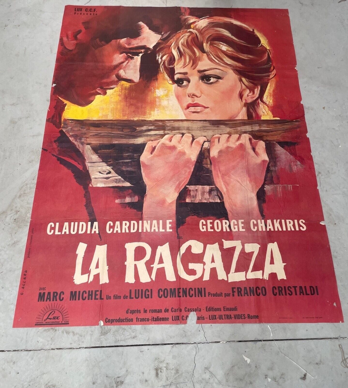 LA RAGAZZA MOVIE POSTER ORIGINAL (120x160) CLAUDIA CARDINALE