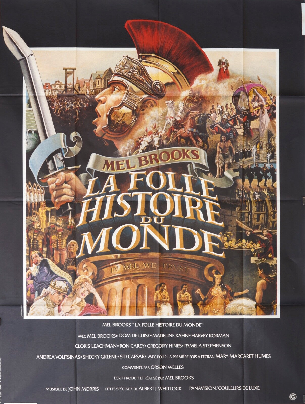 LA FOLLE HISTOIRE DU MONDE MOVIE POSTER ORIGINAL 120x160 MEL BROOKS