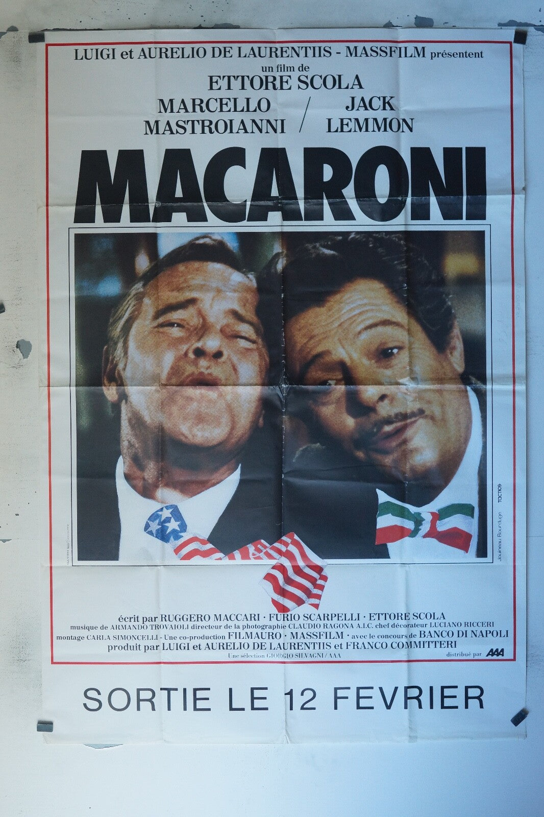 MACARONI POSTER ORIGINAL 120x160 ETTORE SCOLA