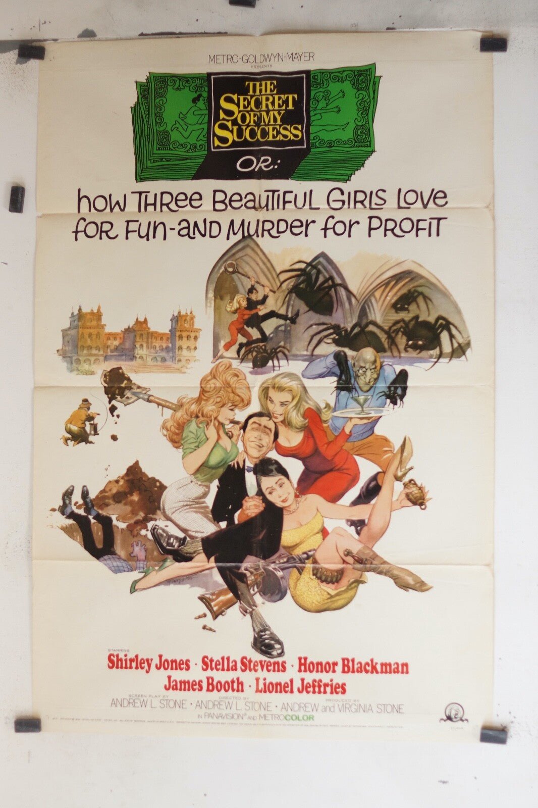 THE SECRET OF MY SUCCESS (1987) 70x100 ORIGINAL MOVIE POSTER SHIRLEY JONES