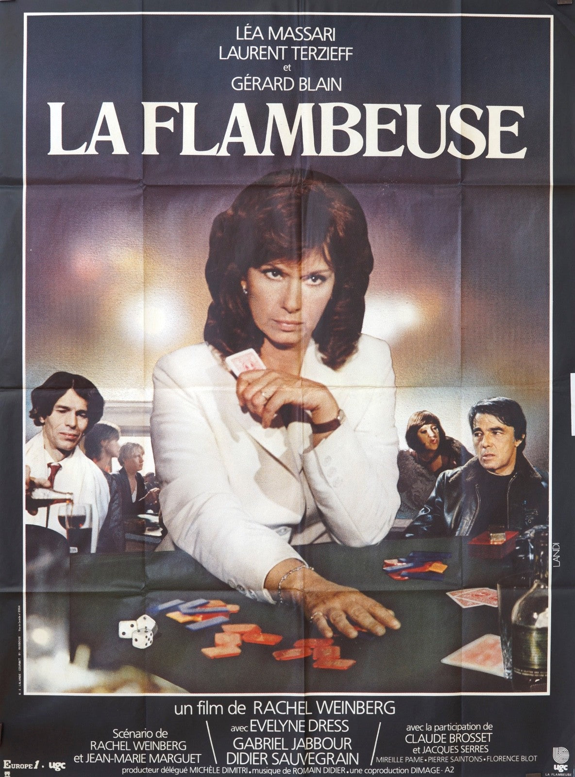 LA FLAMBEUSE  LÉA MASSARI MOVIE POSTER ORIGINAL 120x160