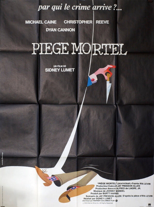 PIÈGE MORTEL MOVIE POSTER ORIGINAL 120x160 MICHAEL CAINE