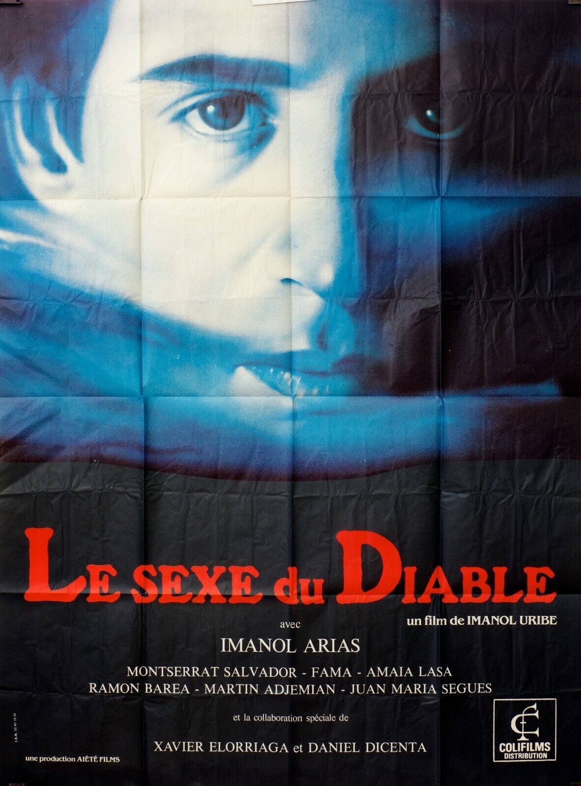 LE SEXE DU DIABLE, MOVIE POSTER ORIGINAL 120x160 IMANOL ARIAS