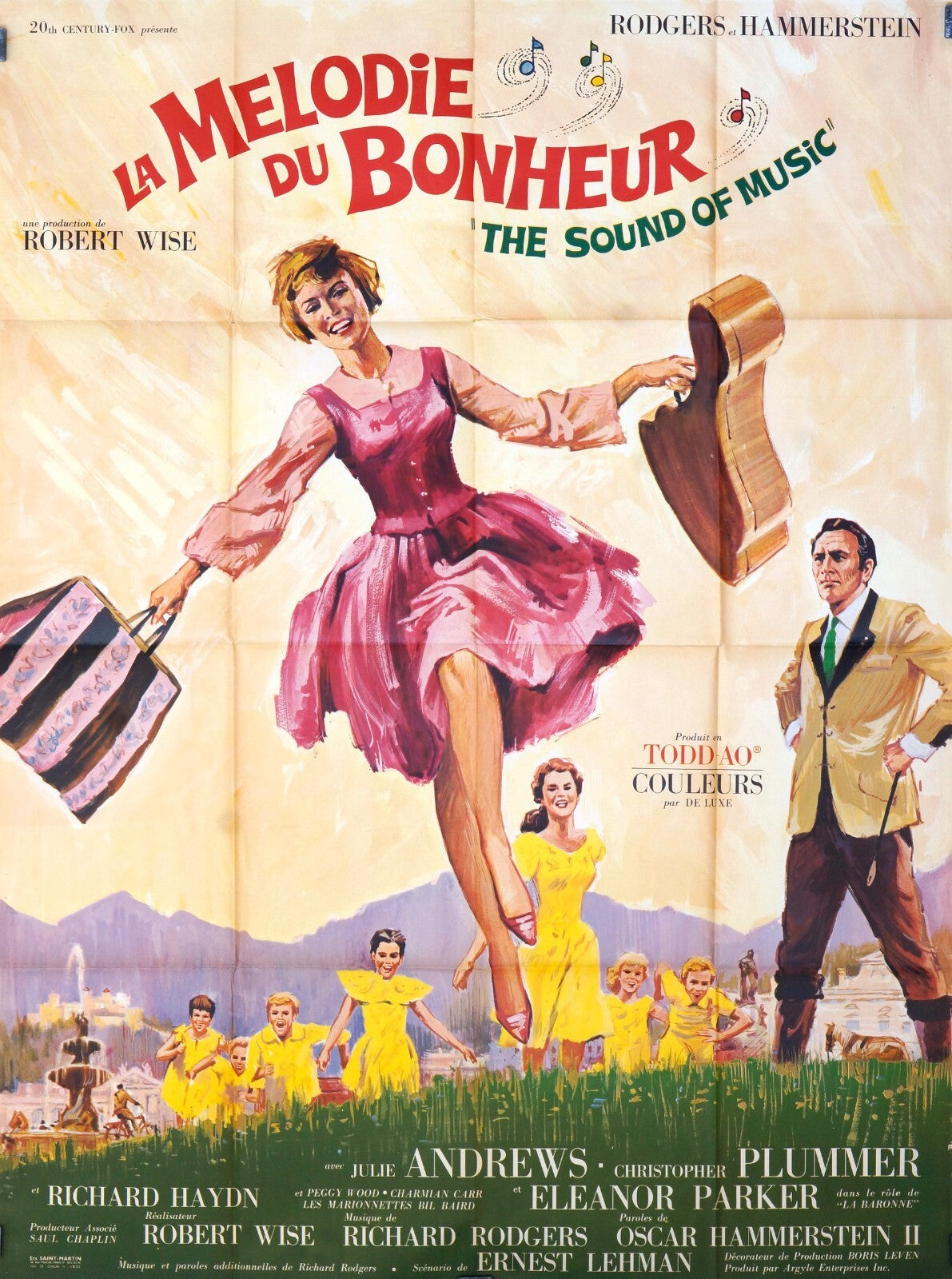 LA MÉLODIE DU BONHEUR  JULIE ANDREWS MOVIE POSTER ORIGINAL 120x160
