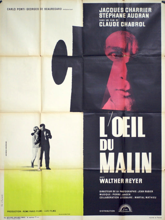 L’ŒIL DU MALIN  JACQUES CHARRIER  POSTER ORIGINAL 120x160
