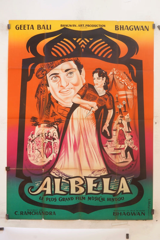 ALBELA GEETA BALI MOVIE POSTER ORIGINAL 120x160