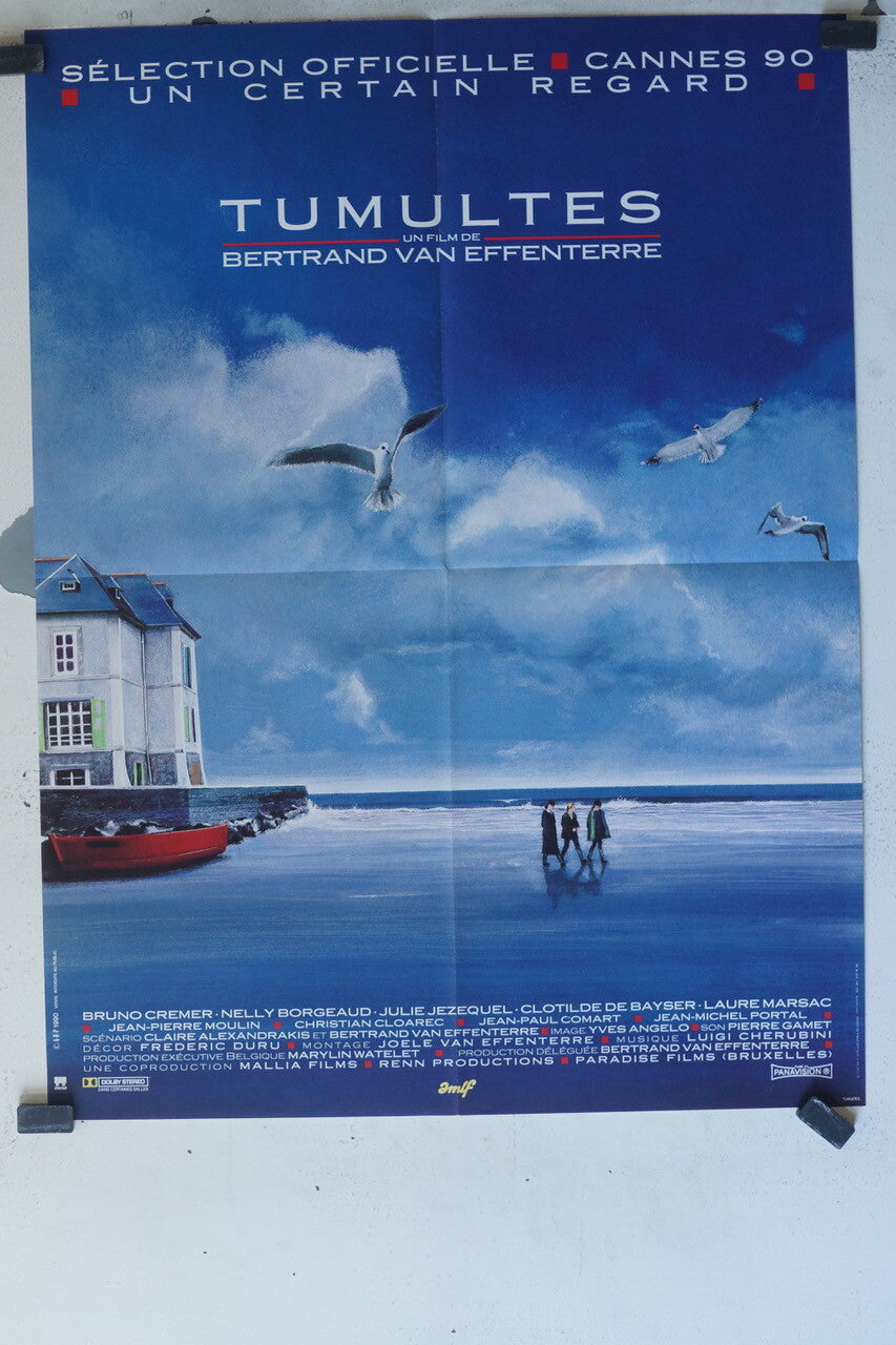 TUMULTES POSTER ORIGINAL (60X80) Bruno Cremer , Nelly Borgeaud 