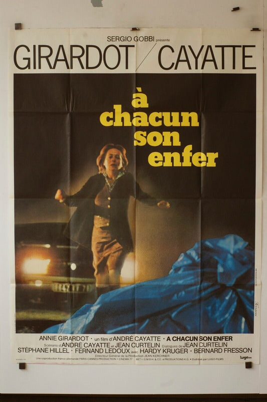 A CHACUN SON ENFER MOVIE POSTER 120x160 ANNIE GIRARDOT