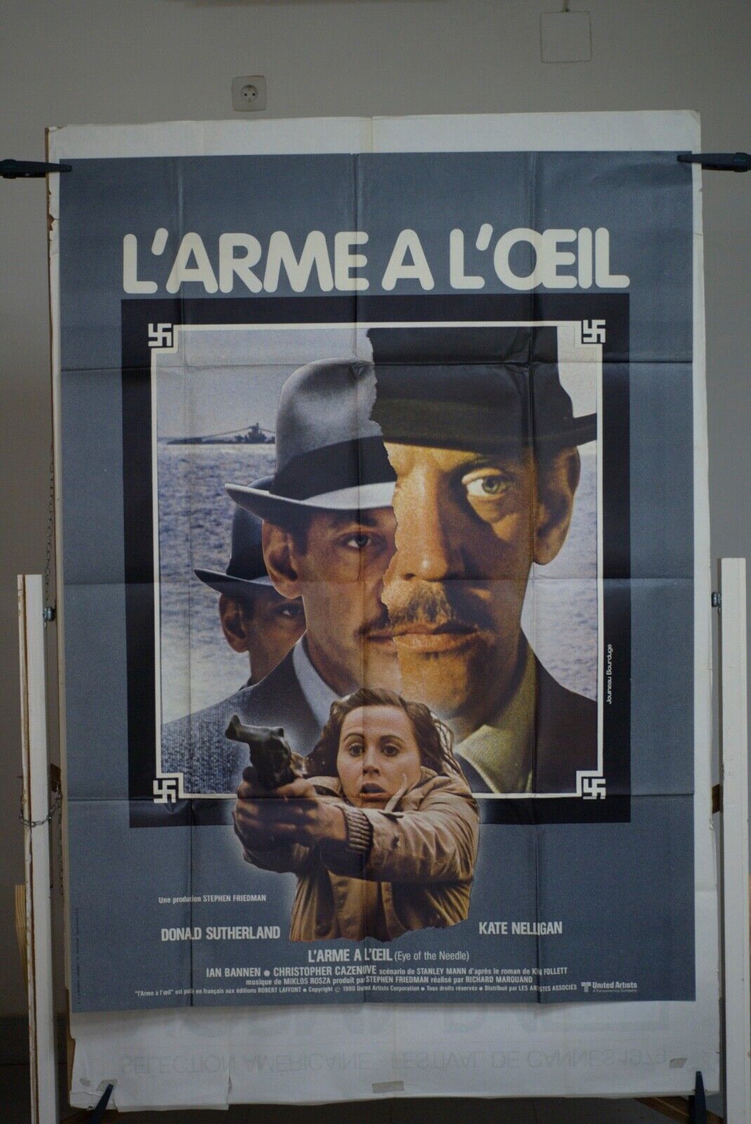 L’ARME A L’OEIL MOVIE POSTER ORIGINAL 120x160   DONAL SUTHERLAND
