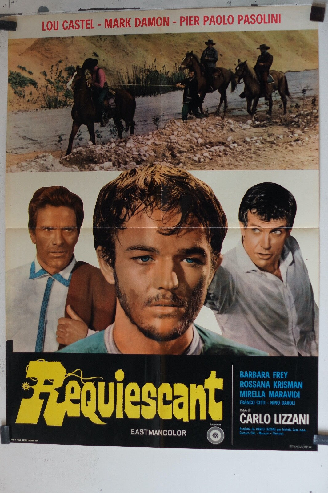 RESQUIESCANT MOVIE POSTER ORIGINAL (60X80) Lou Castel , Pier Paolo Pasolini
