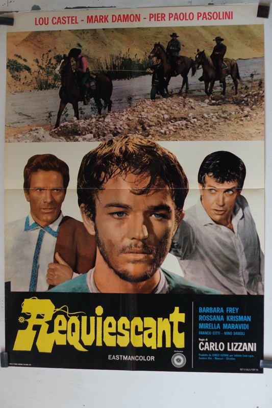 RESQUIESCANT MOVIE POSTER ORIGINAL (60X80) Lou Castel , Pier Paolo Pasolini