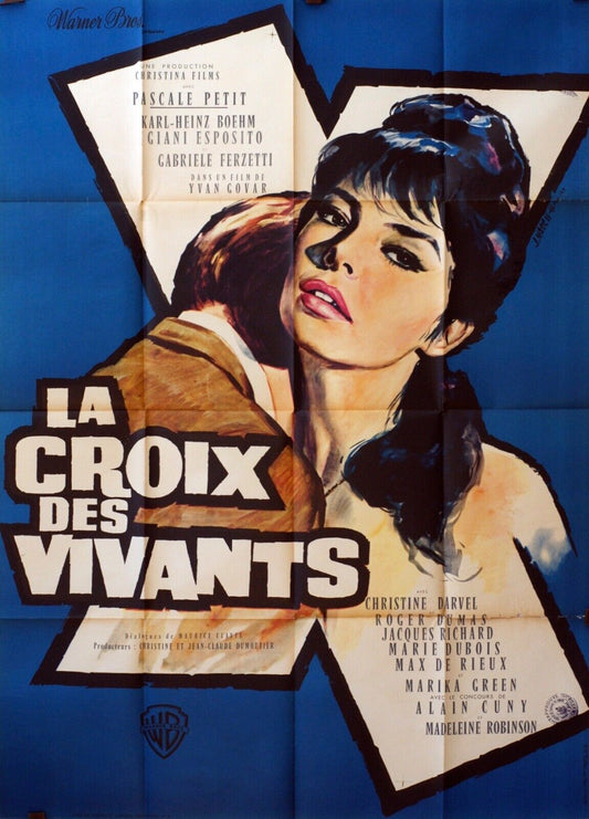 LA CROIX DES VIVANTS MOVIE POSTER ORIGINAL 120x160  CHRISTINE DARVEL