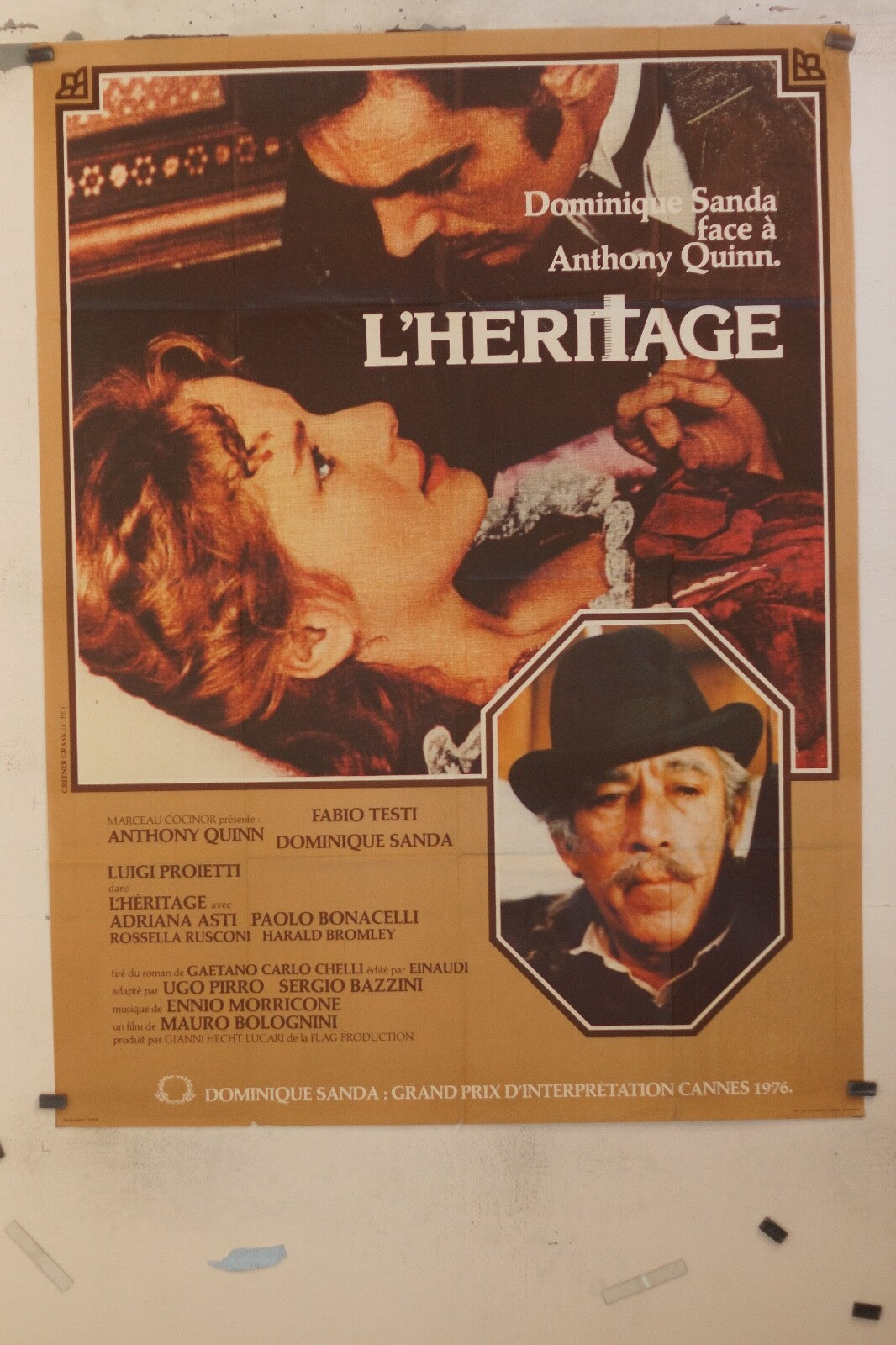 L’HÉRITAGE POSTER ORIGINAL 120x160 DOMINQIUE SANDA – ANTHONY QUINN