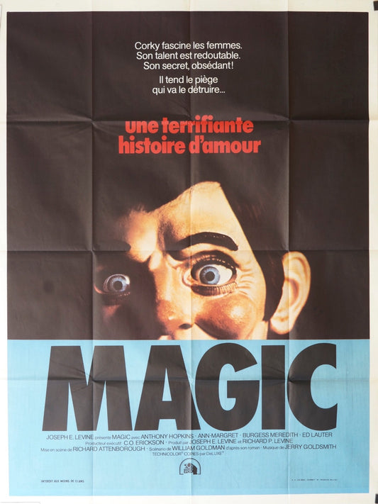MAGIC ANTHONY HOPKINS ORIGINAL MOVIE POSTER 120x160