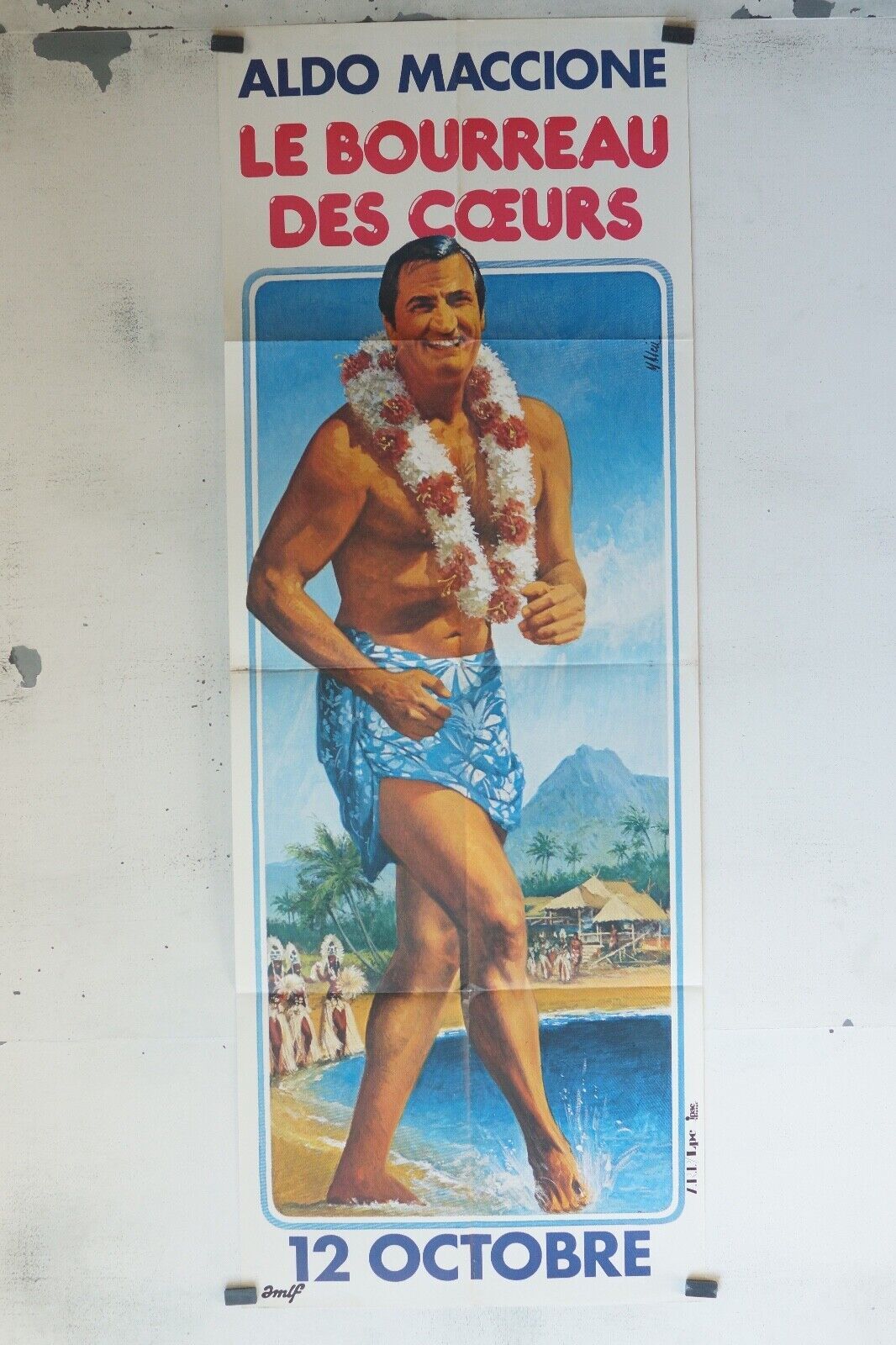 LE BOURREAU DES COEURS MOVIE POSTER ORIGINAL 60x160 ALDO MACCIONNE