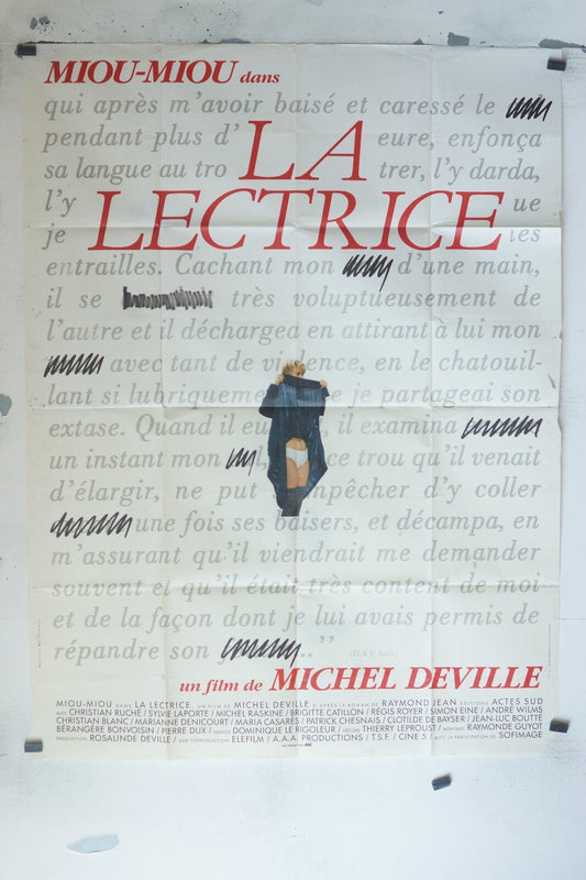 LA LECTRICE MOVIE POSTER ORIGINAL 120x160 MIOU-MIOU