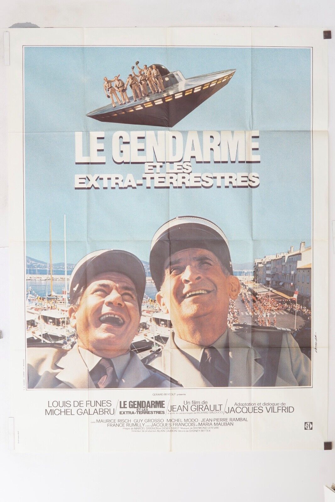 LE GENDARME ET LES EXTRA-TERRESTRES ORIGINAL MOVIE POSTER 120x160 LOUIS DE FUNÈS