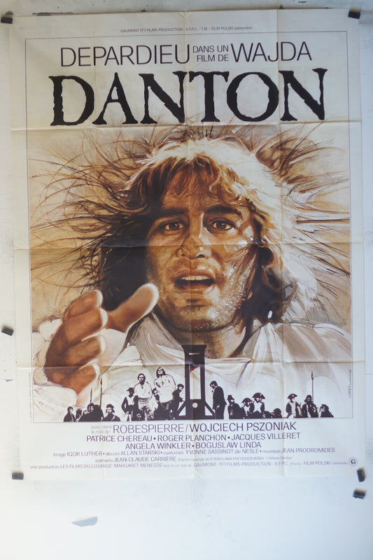 DANTON MOVIE POSTER ORIGINAL 120x160 Gerard Depardieu 