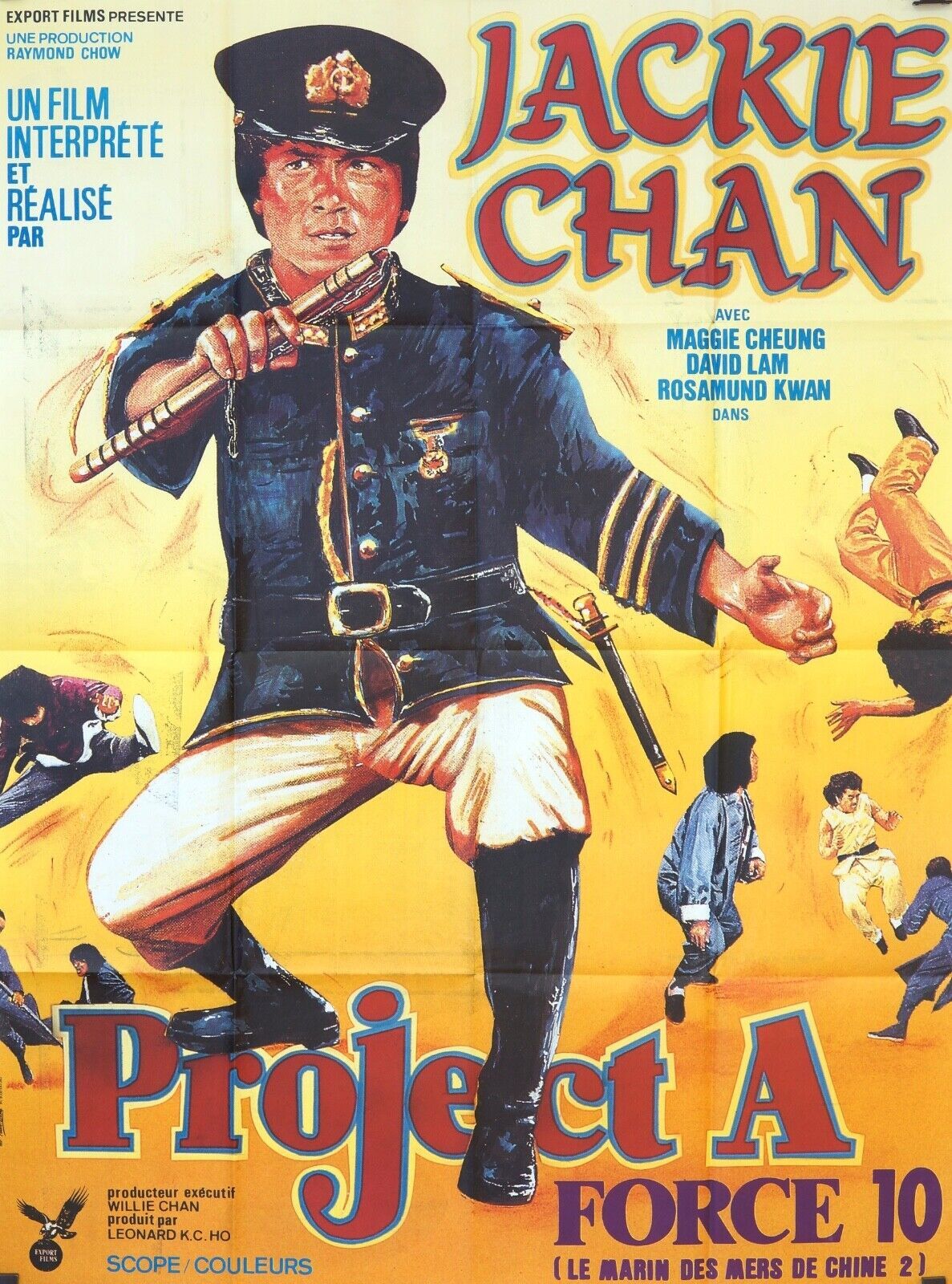 PROJECT A, JACKIE CHAN ORIGINAL MOVIE POSTER ORIGINAL (120x160) JACKIE CHAN