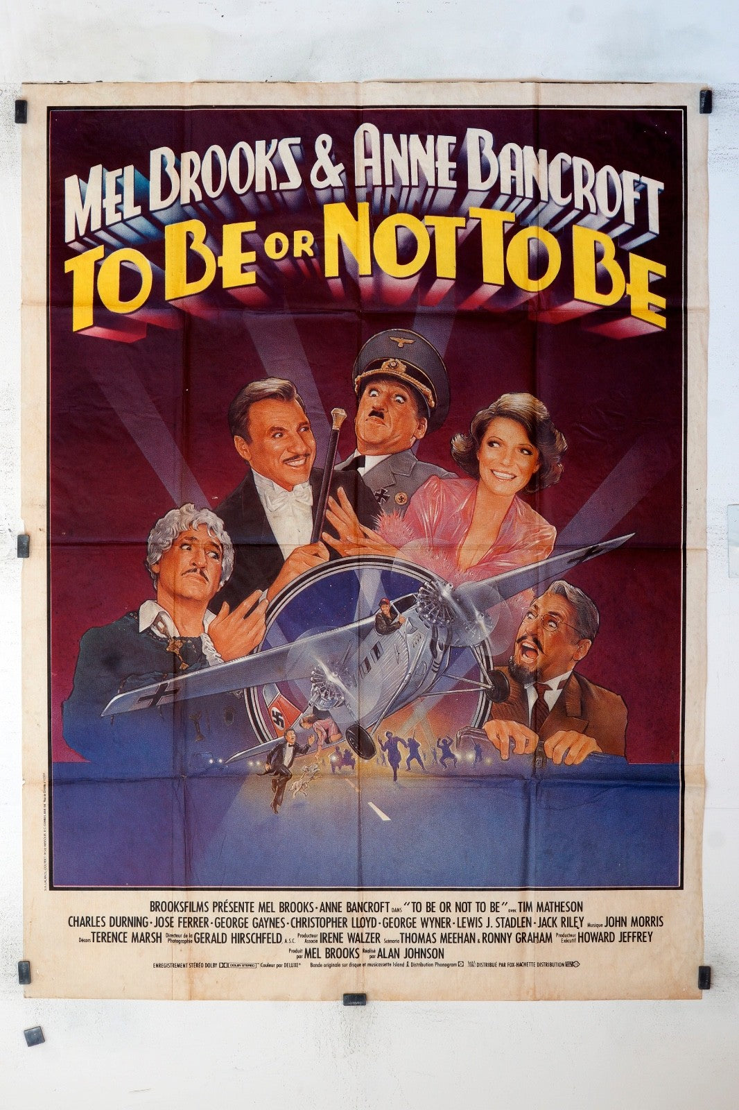 TO BE OR NOT TO BE MEL BROOKS MOVIE POSTER ORIGINAL 120x160
