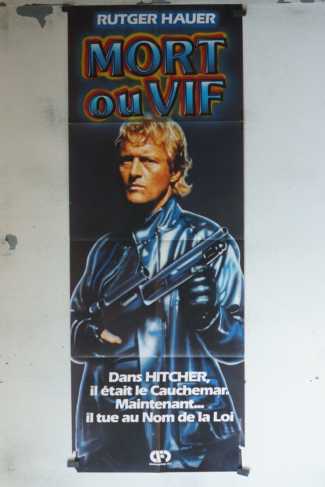 MORT OU VIF POSTER ORIGINAL (60x160) RUTGER HAUER