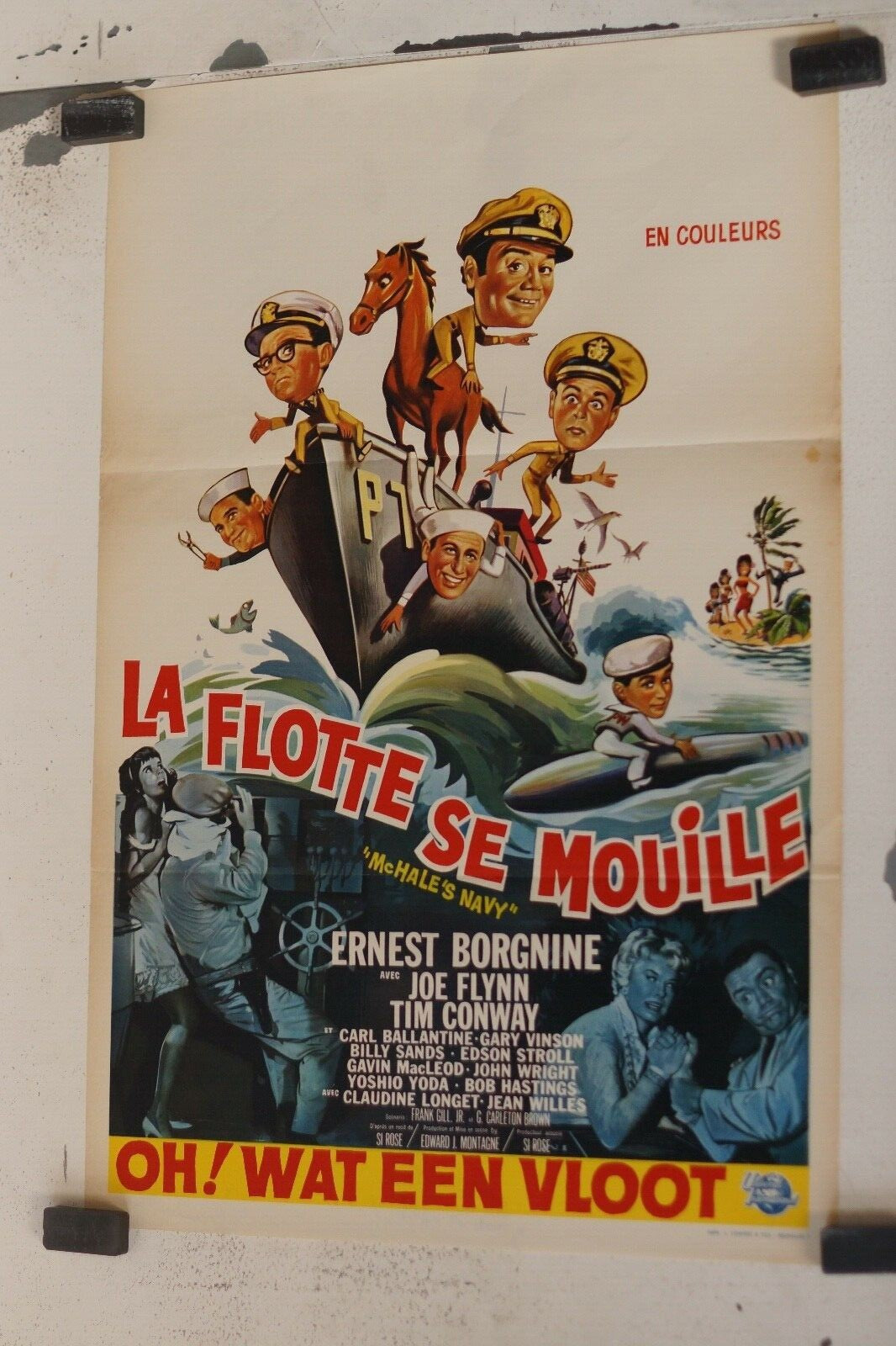FLOTTE SE MOUILLE (LA) (belge) ORIGINAL 30x55