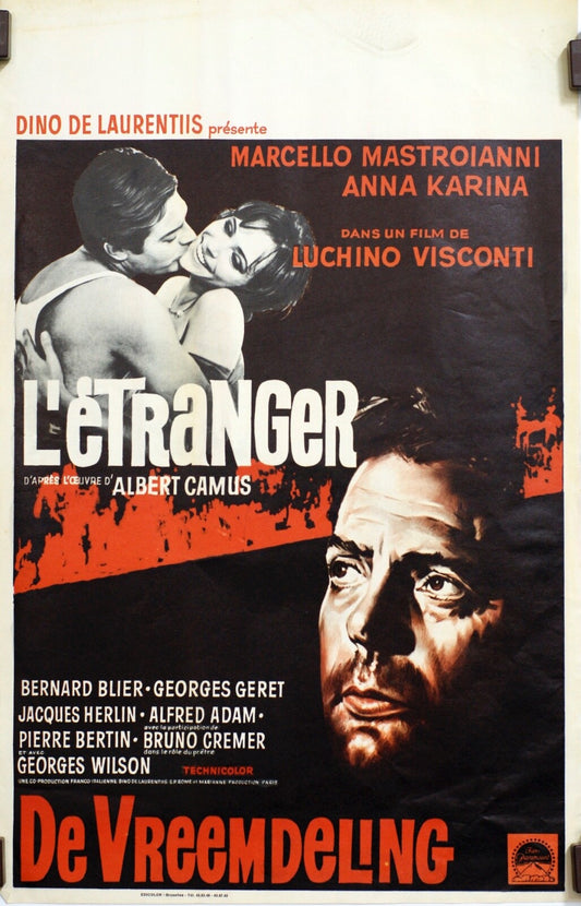  L'ETRANGER Original Poster (Affiche Belge) Lo straniero 