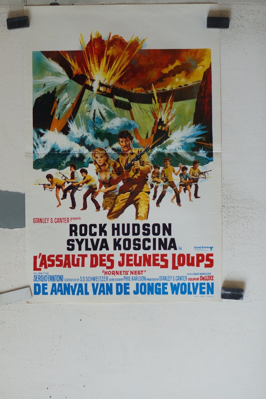ASSAUT DES JEUNES LOUPS (L’) (BELGE) MOVIE POSTER ORIGINAL 55x36 Rock Hudson