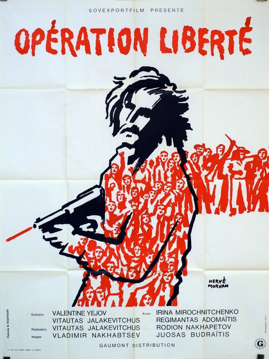 OPÉRATION LIBERTÉ ORIGINAL MOVIE POSTER 120x160 IRINA MIOCHNITCHENKO