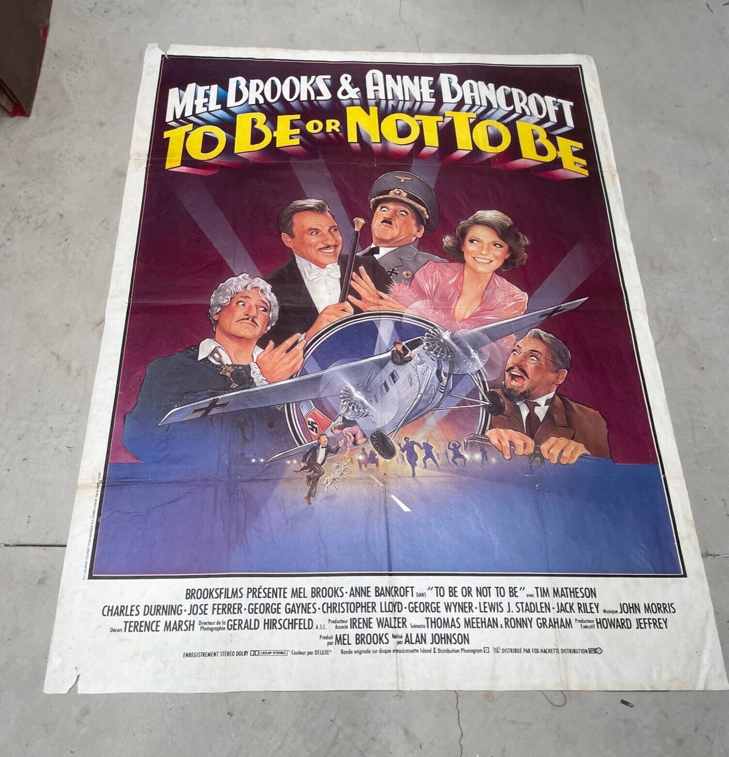 TO BE OR NOT TO BE ORIGINAL MOVIE POSTER  70x100 MEL BROOKS