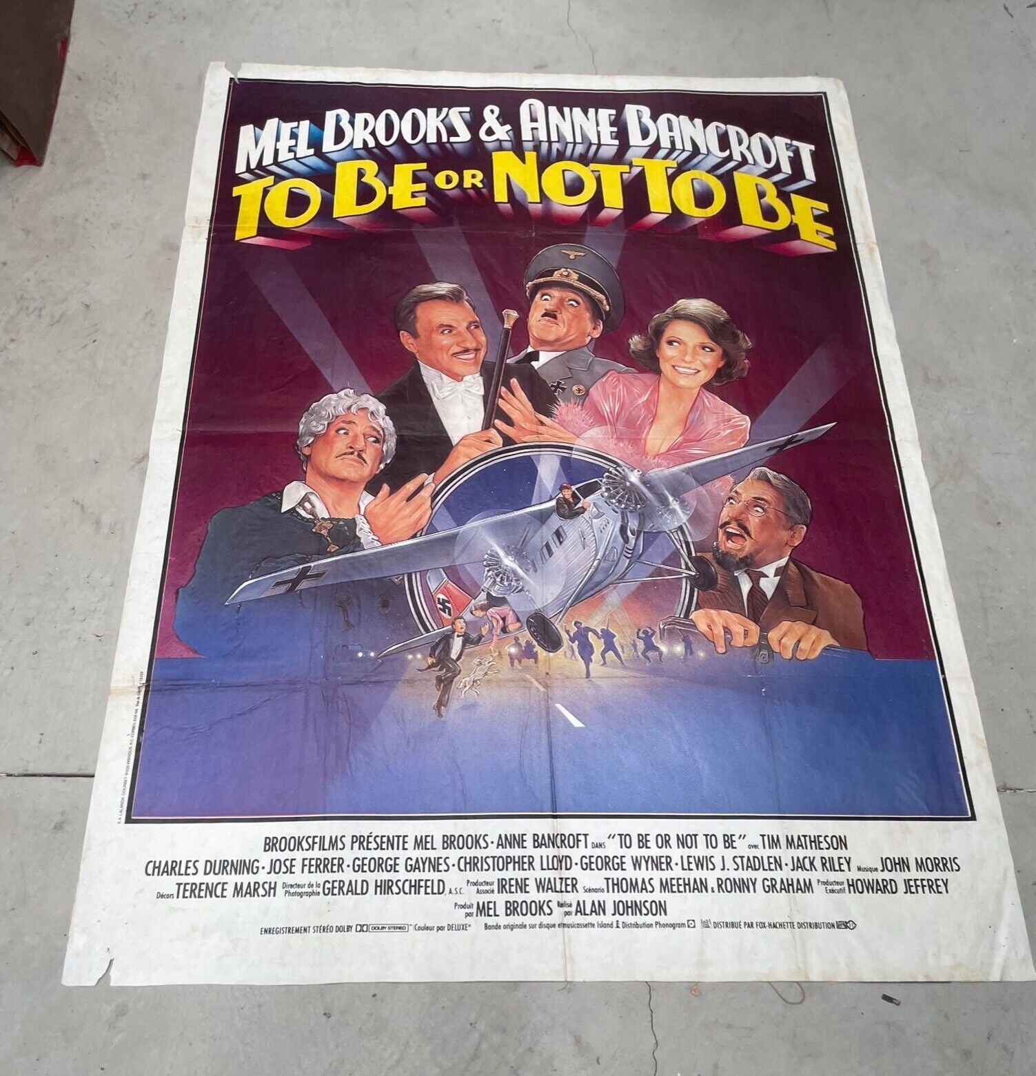 TO BE OR NOT TO BE ORIGINAL MOVIE POSTER  70x100 MEL BROOKS