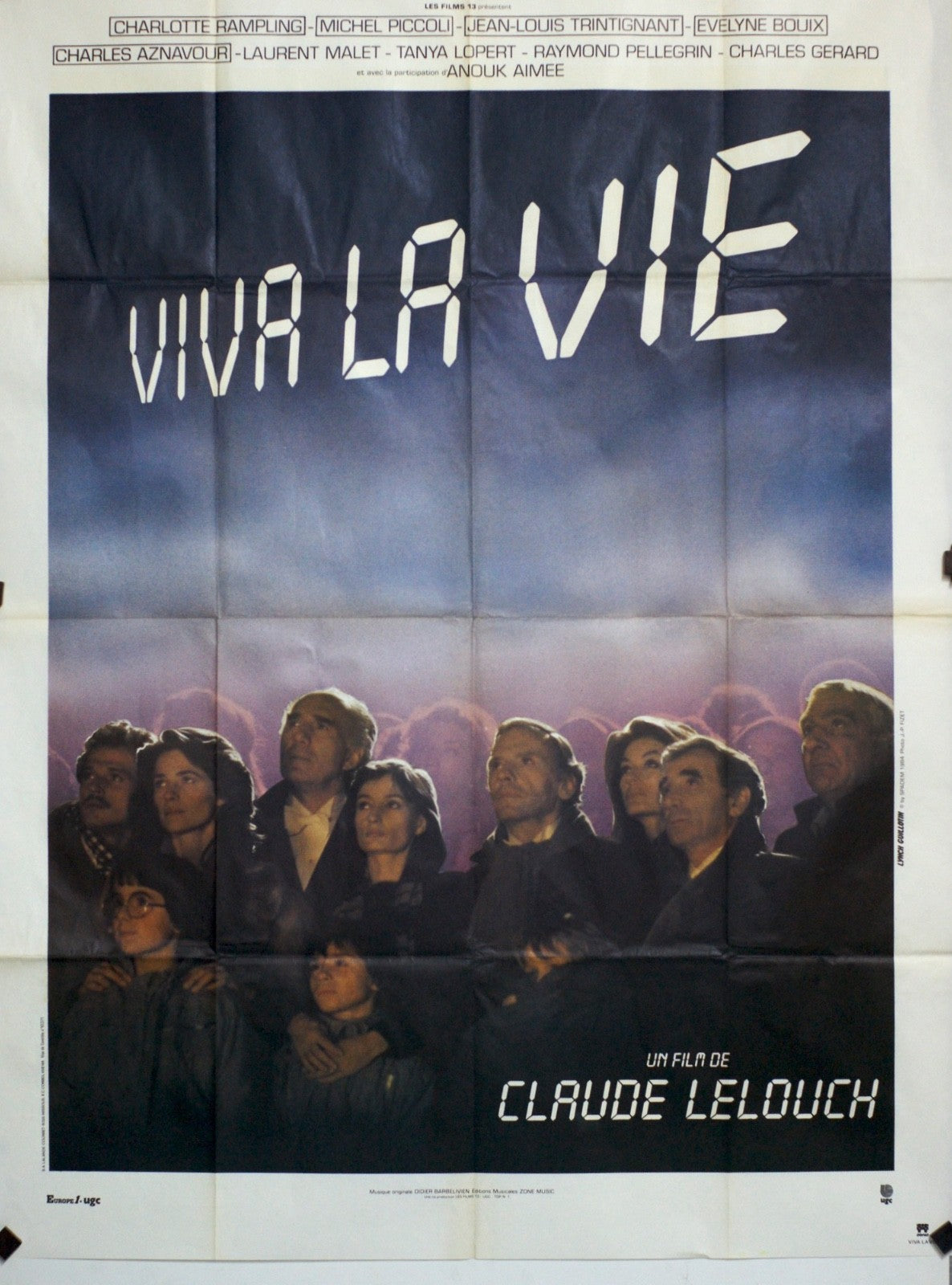 VIVA LA VIE CLAUDE LELOUCH MOVIE POSTER ORIGINAL 120x160